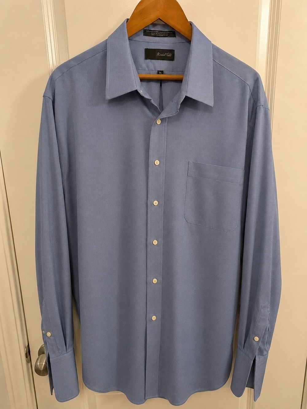 Marshall Fields Light Blue Long Sleeve Dress Shirt